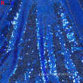 Sequin Silk Fabric 3MM Great Price Navy Sequin Fabric Manufactory